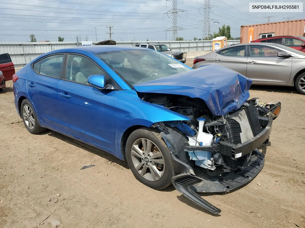 5NPD84LF8JH295581 2018 Hyundai Elantra Sel