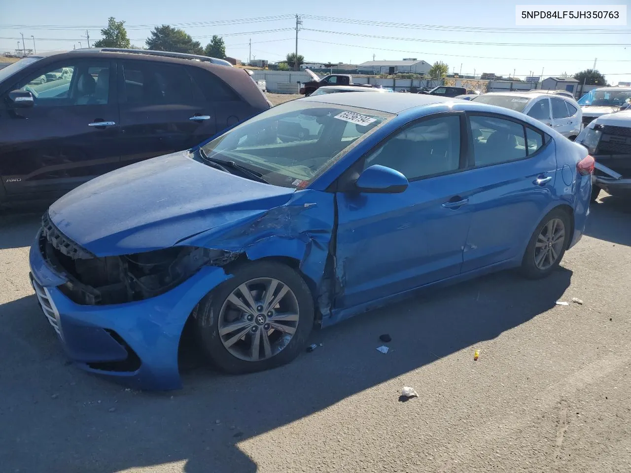 2018 Hyundai Elantra Sel VIN: 5NPD84LF5JH350763 Lot: 69296194