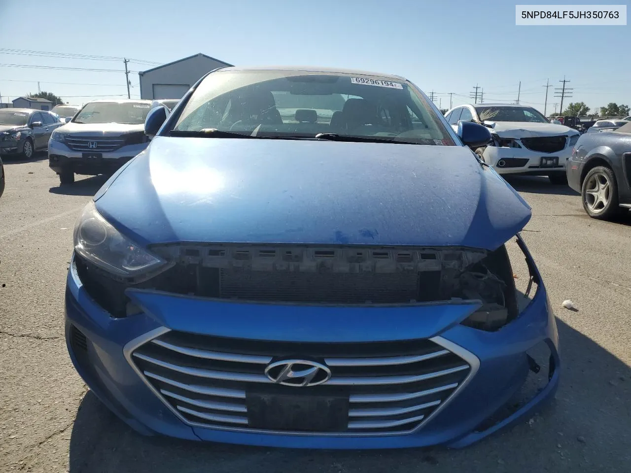 2018 Hyundai Elantra Sel VIN: 5NPD84LF5JH350763 Lot: 69296194