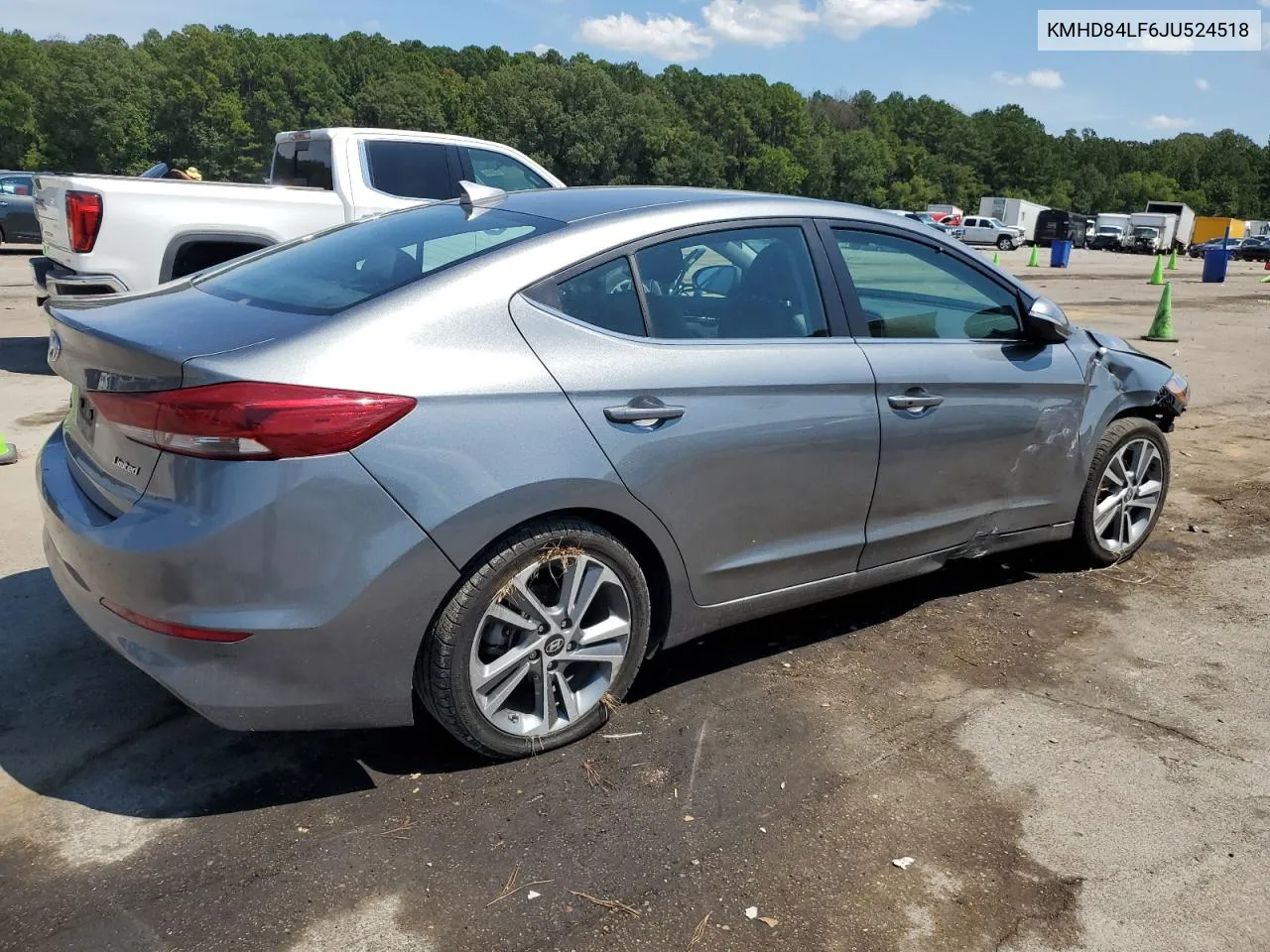 2018 Hyundai Elantra Sel VIN: KMHD84LF6JU524518 Lot: 69465934