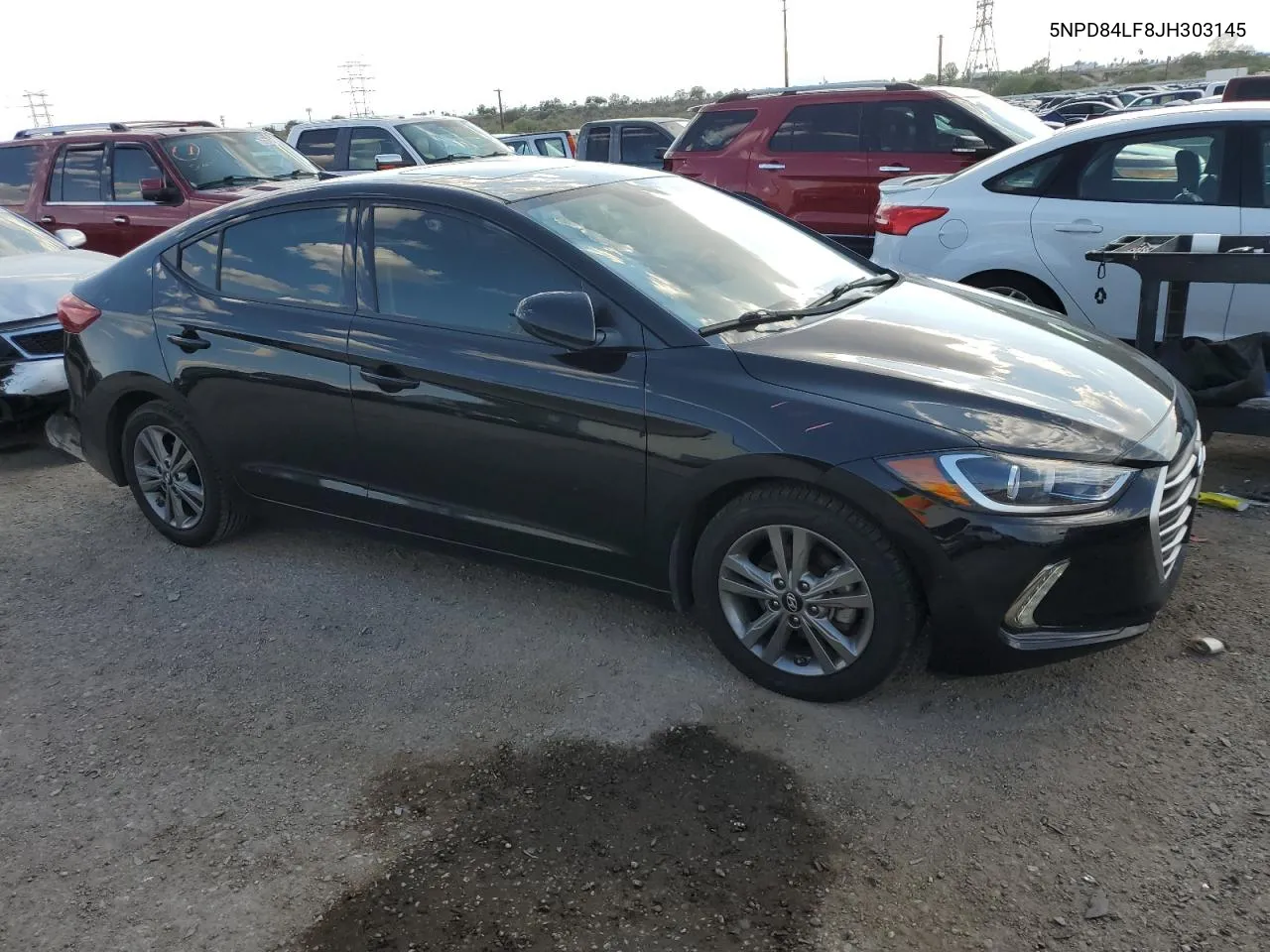 5NPD84LF8JH303145 2018 Hyundai Elantra Sel