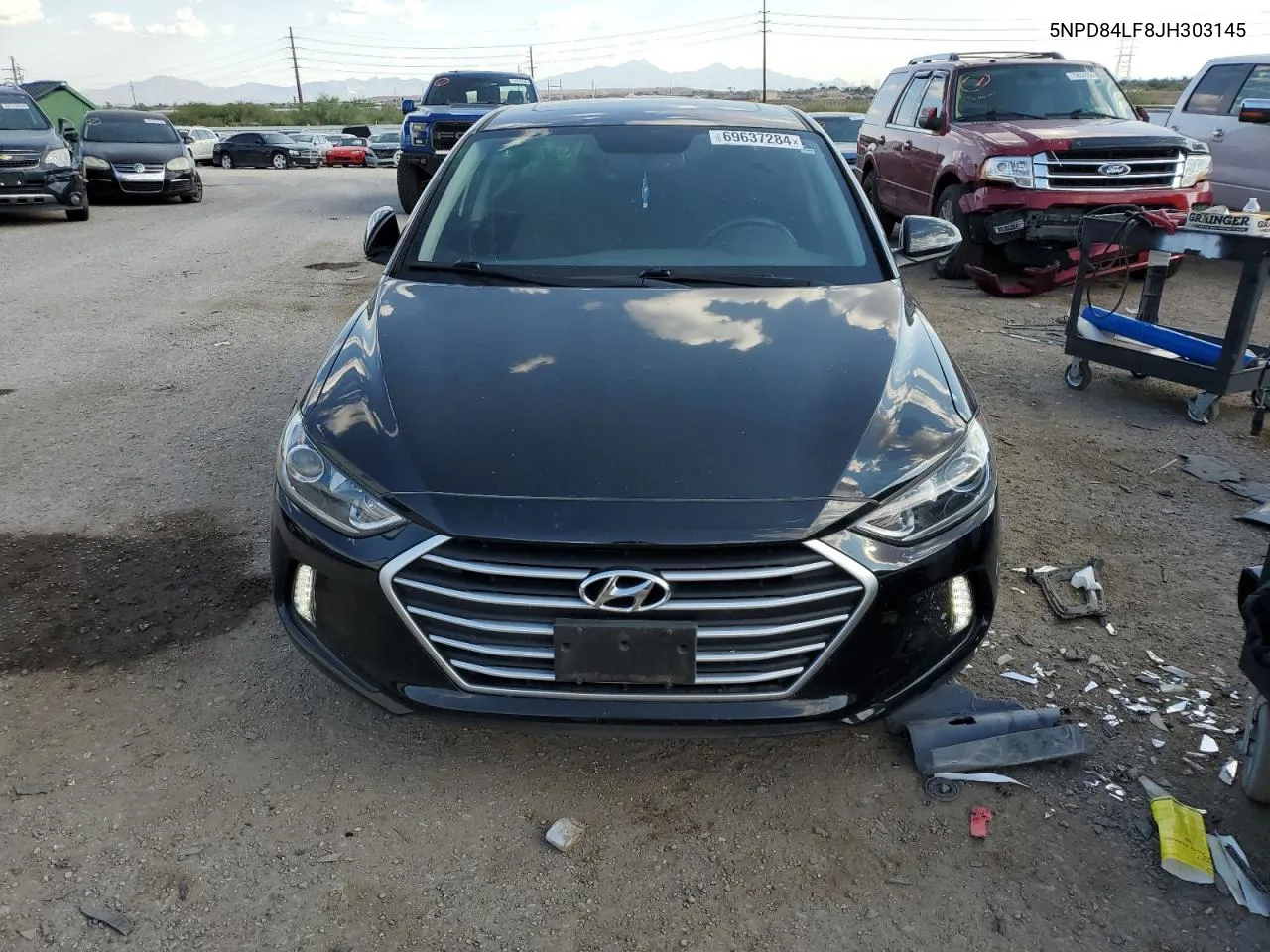 2018 Hyundai Elantra Sel VIN: 5NPD84LF8JH303145 Lot: 69637284