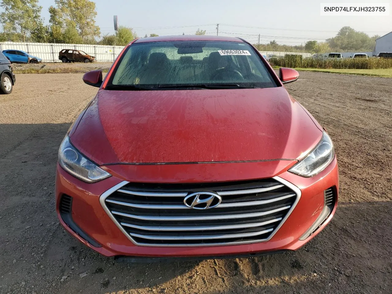 2018 Hyundai Elantra Se VIN: 5NPD74LFXJH323755 Lot: 69663024