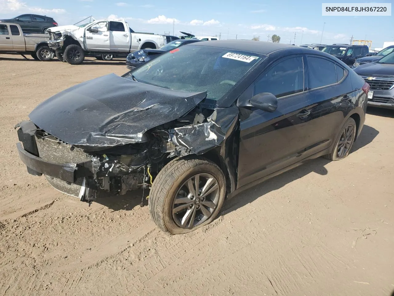 5NPD84LF8JH367220 2018 Hyundai Elantra Sel