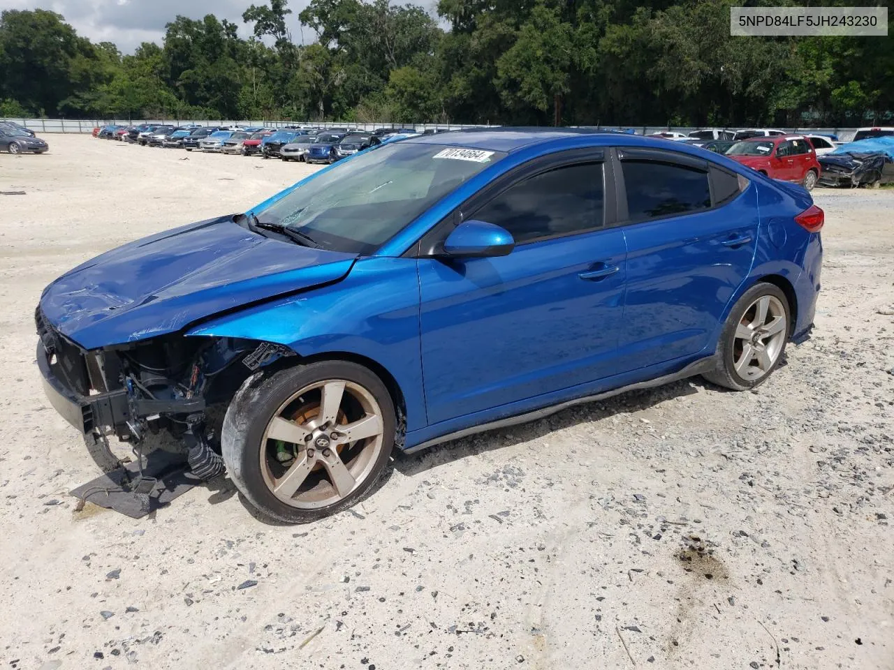 2018 Hyundai Elantra Sel VIN: 5NPD84LF5JH243230 Lot: 70134664