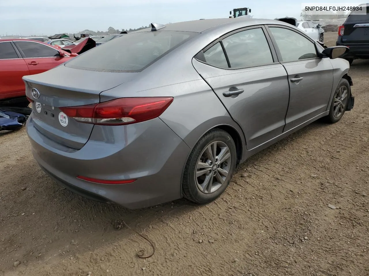 5NPD84LF0JH248934 2018 Hyundai Elantra Sel