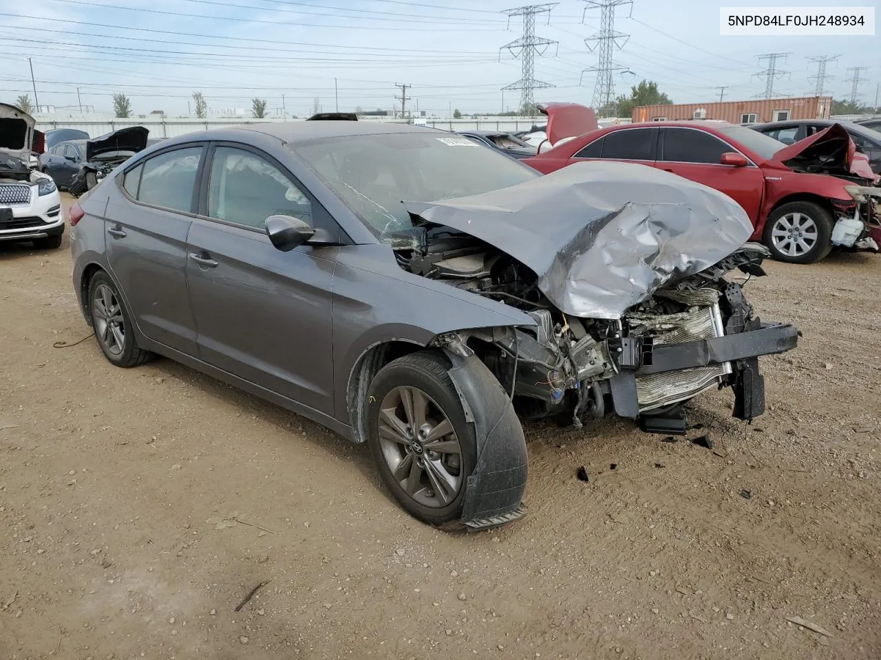 2018 Hyundai Elantra Sel VIN: 5NPD84LF0JH248934 Lot: 70141274