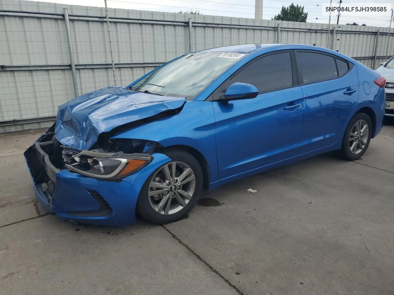 5NPD84LF5JH398585 2018 Hyundai Elantra Sel