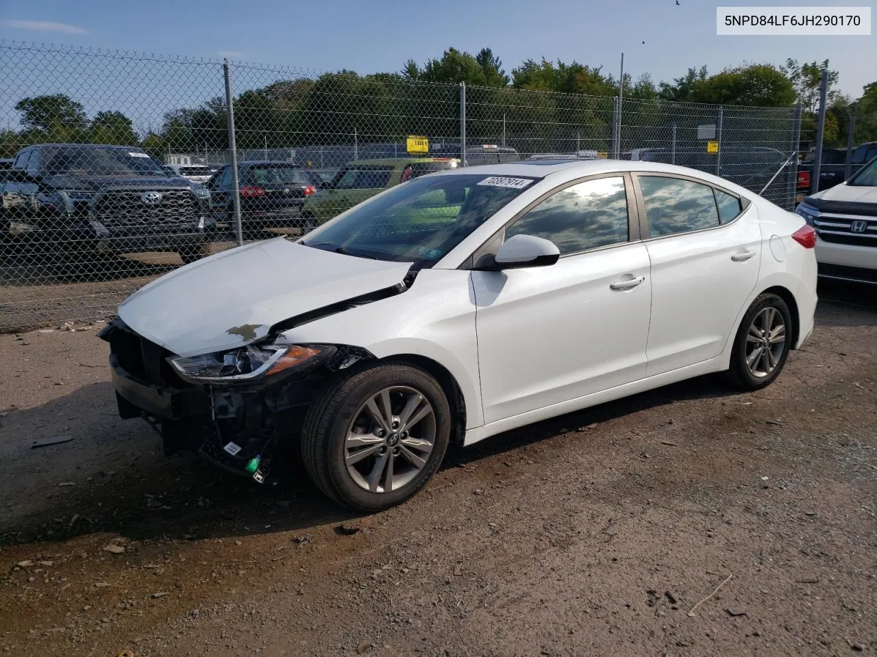 2018 Hyundai Elantra Sel VIN: 5NPD84LF6JH290170 Lot: 70397914