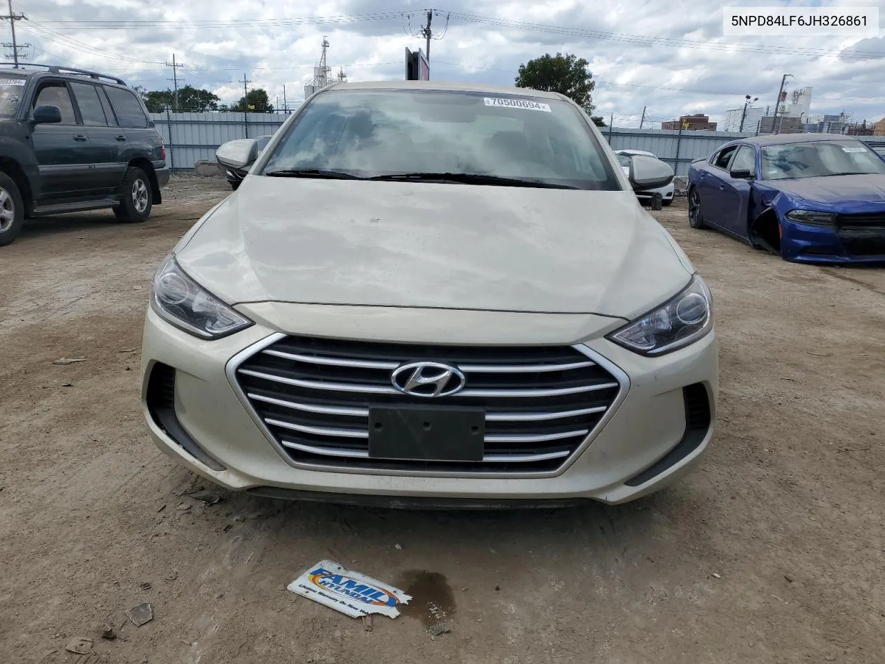 2018 Hyundai Elantra Sel VIN: 5NPD84LF6JH326861 Lot: 70500694