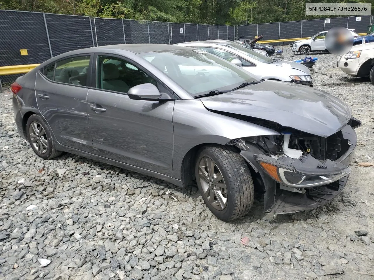 2018 Hyundai Elantra Sel VIN: 5NPD84LF7JH326576 Lot: 70602354