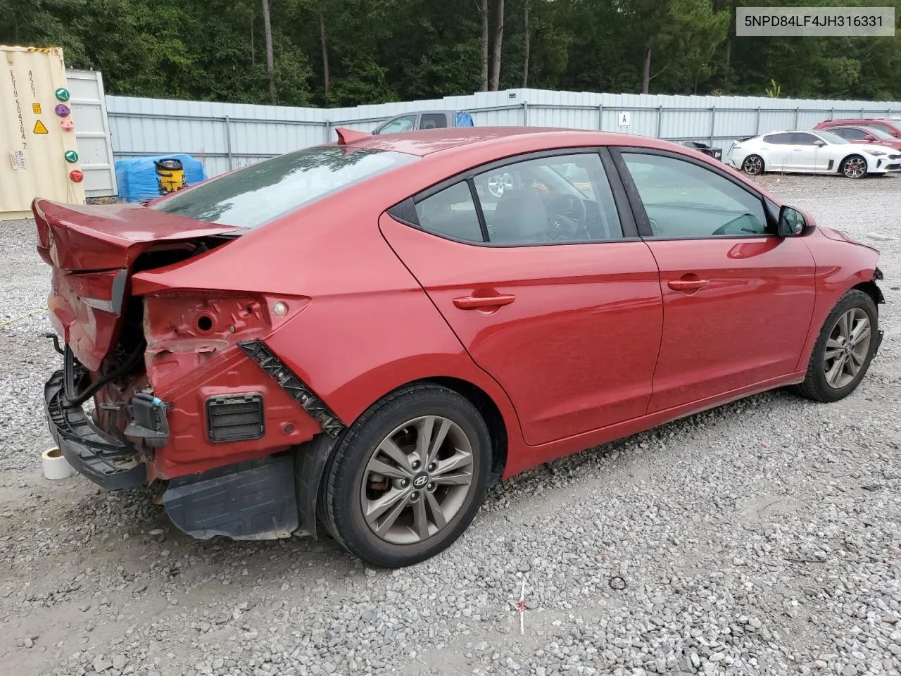 2018 Hyundai Elantra Sel VIN: 5NPD84LF4JH316331 Lot: 70631974