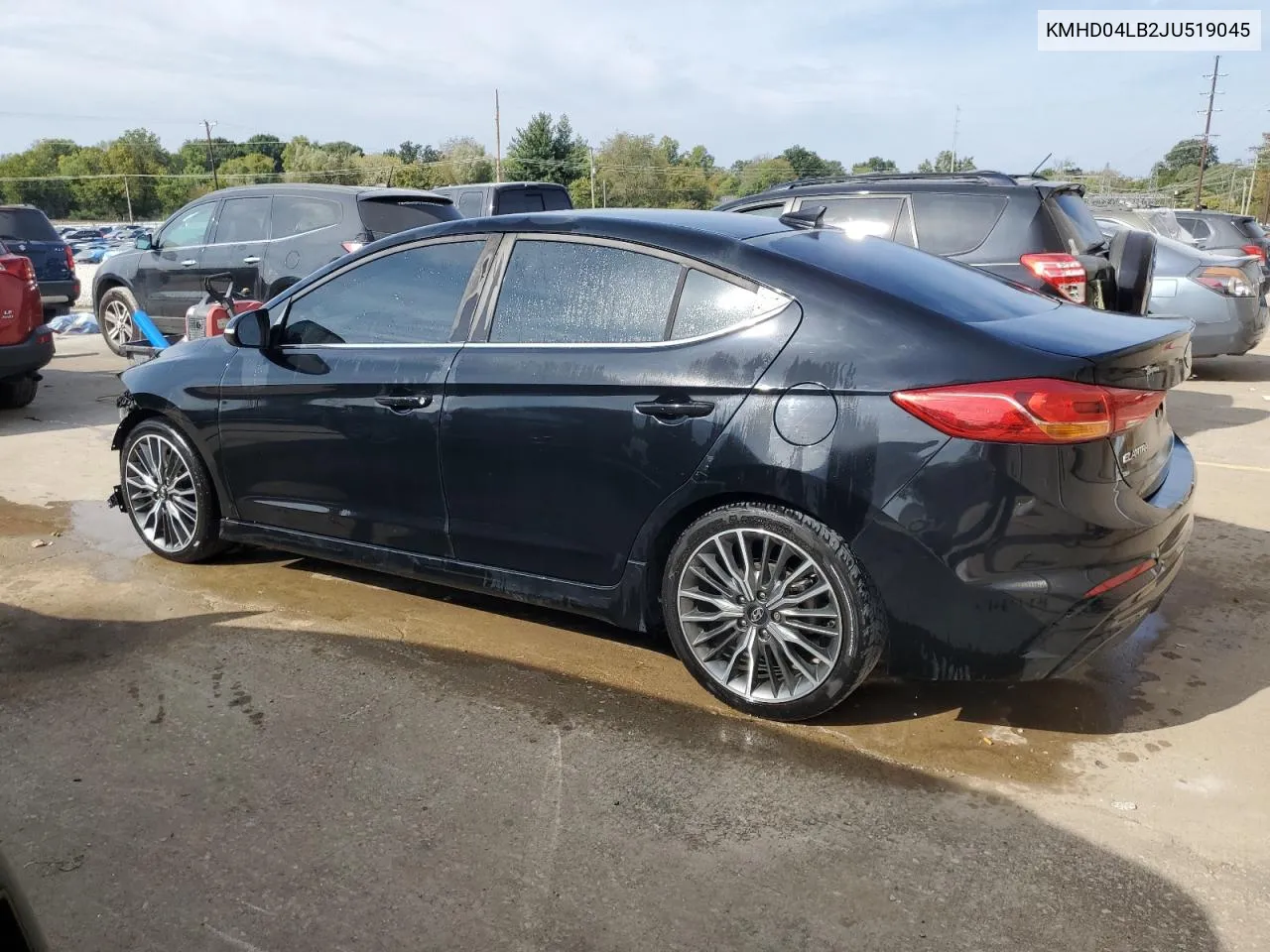 2018 Hyundai Elantra Sport VIN: KMHD04LB2JU519045 Lot: 70877854