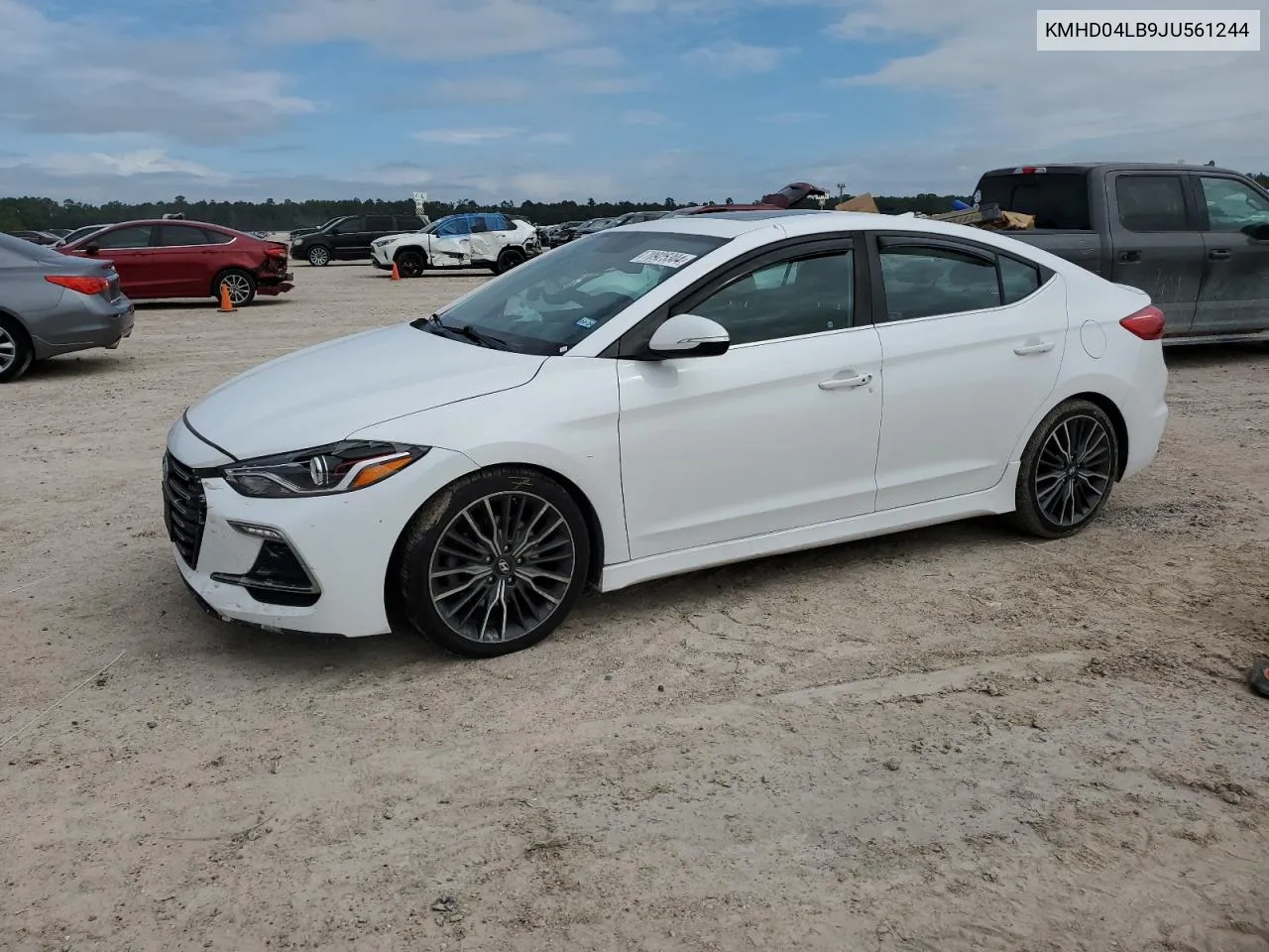 2018 Hyundai Elantra Sport VIN: KMHD04LB9JU561244 Lot: 70925304