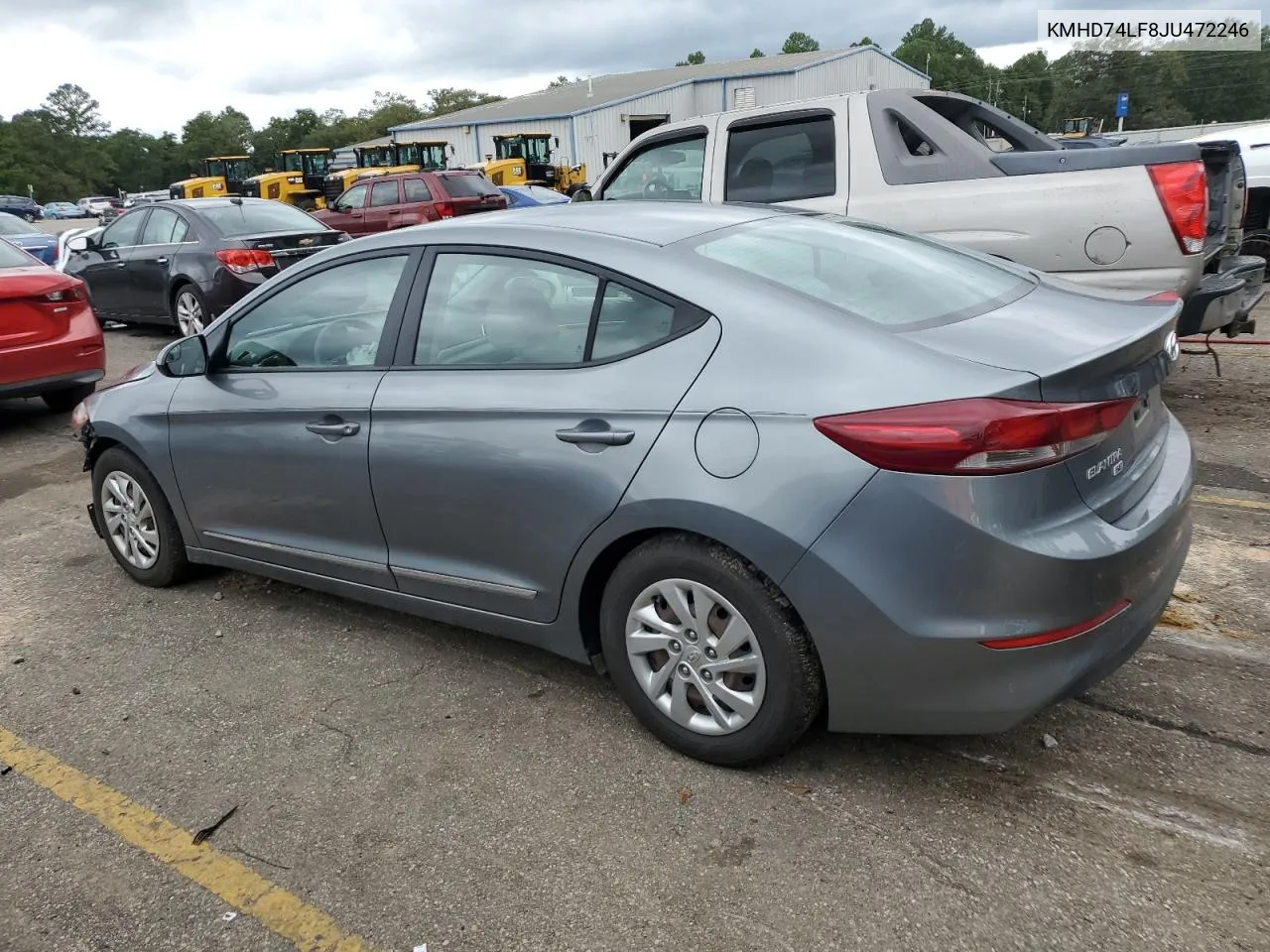 KMHD74LF8JU472246 2018 Hyundai Elantra Se