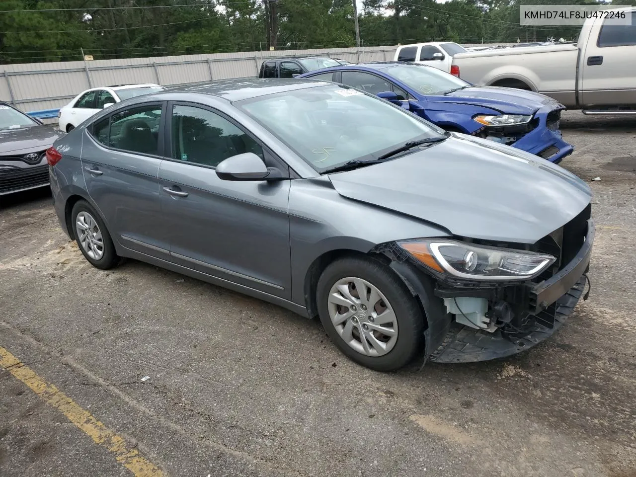 KMHD74LF8JU472246 2018 Hyundai Elantra Se