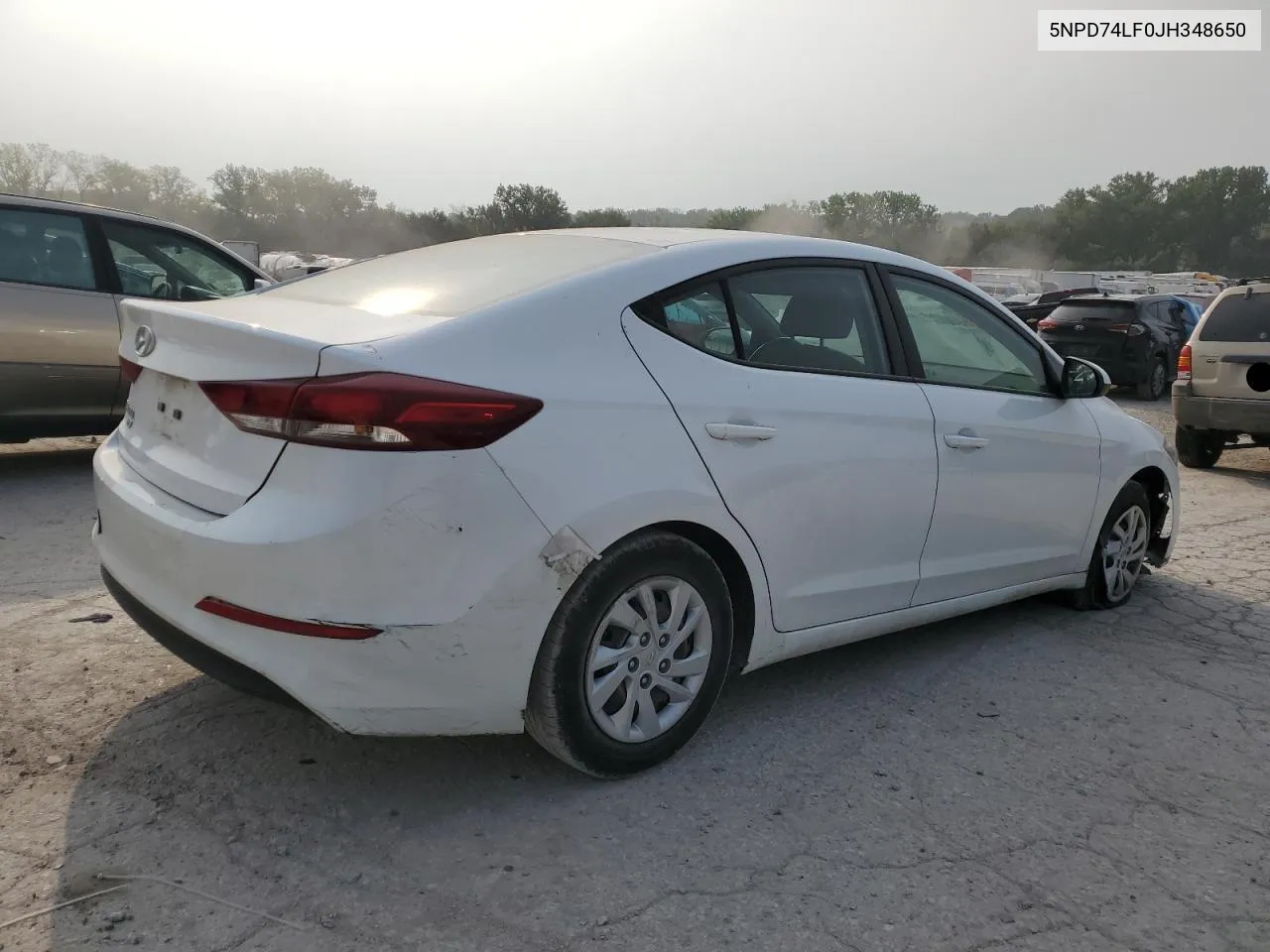 2018 Hyundai Elantra Se VIN: 5NPD74LF0JH348650 Lot: 71032894