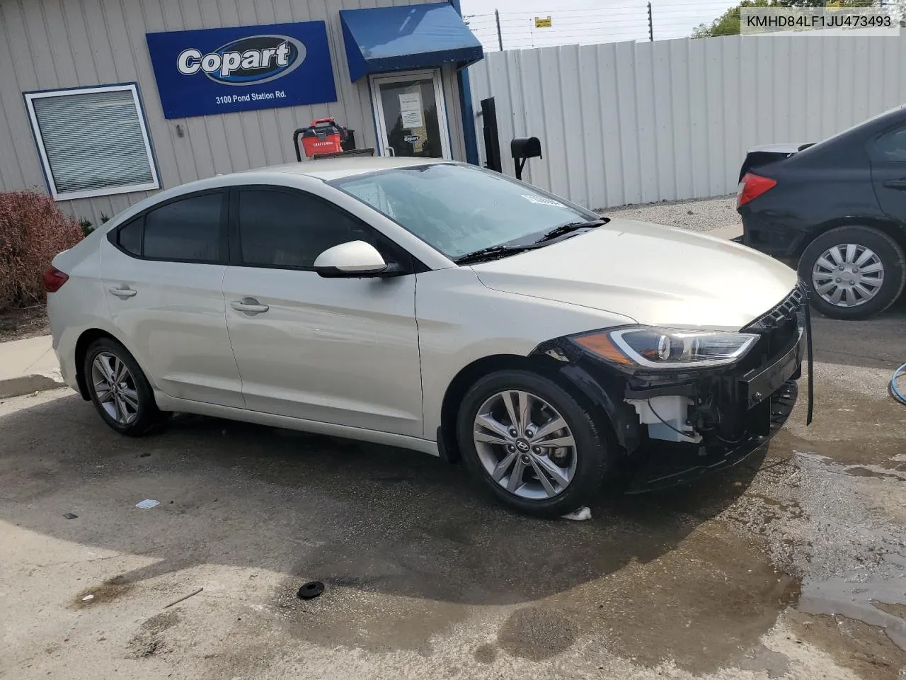 KMHD84LF1JU473493 2018 Hyundai Elantra Sel