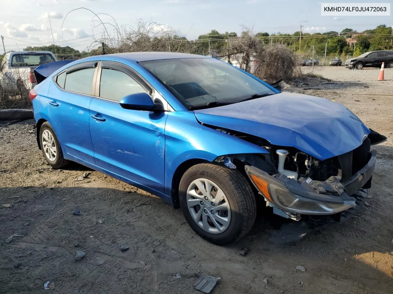 2018 Hyundai Elantra Se VIN: KMHD74LF0JU472063 Lot: 71159754