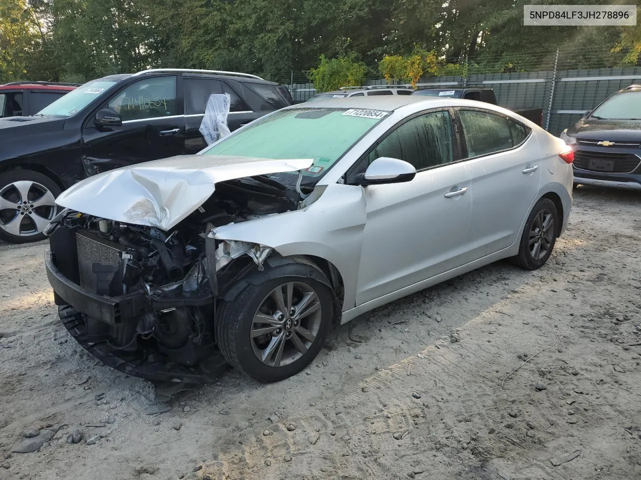 5NPD84LF3JH278896 2018 Hyundai Elantra Sel