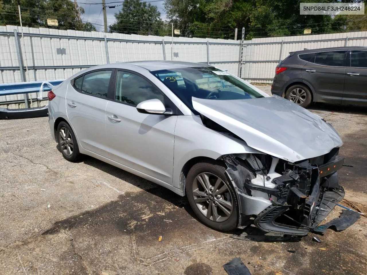 5NPD84LF3JH246224 2018 Hyundai Elantra Sel