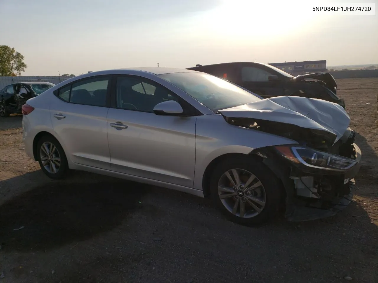 2018 Hyundai Elantra Sel VIN: 5NPD84LF1JH274720 Lot: 71458234