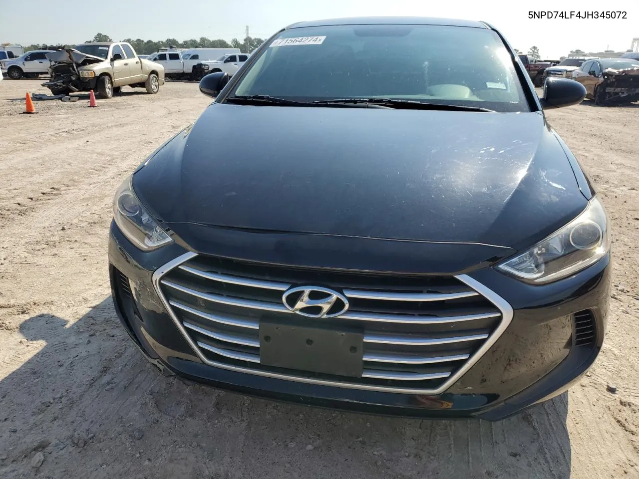 5NPD74LF4JH345072 2018 Hyundai Elantra Se