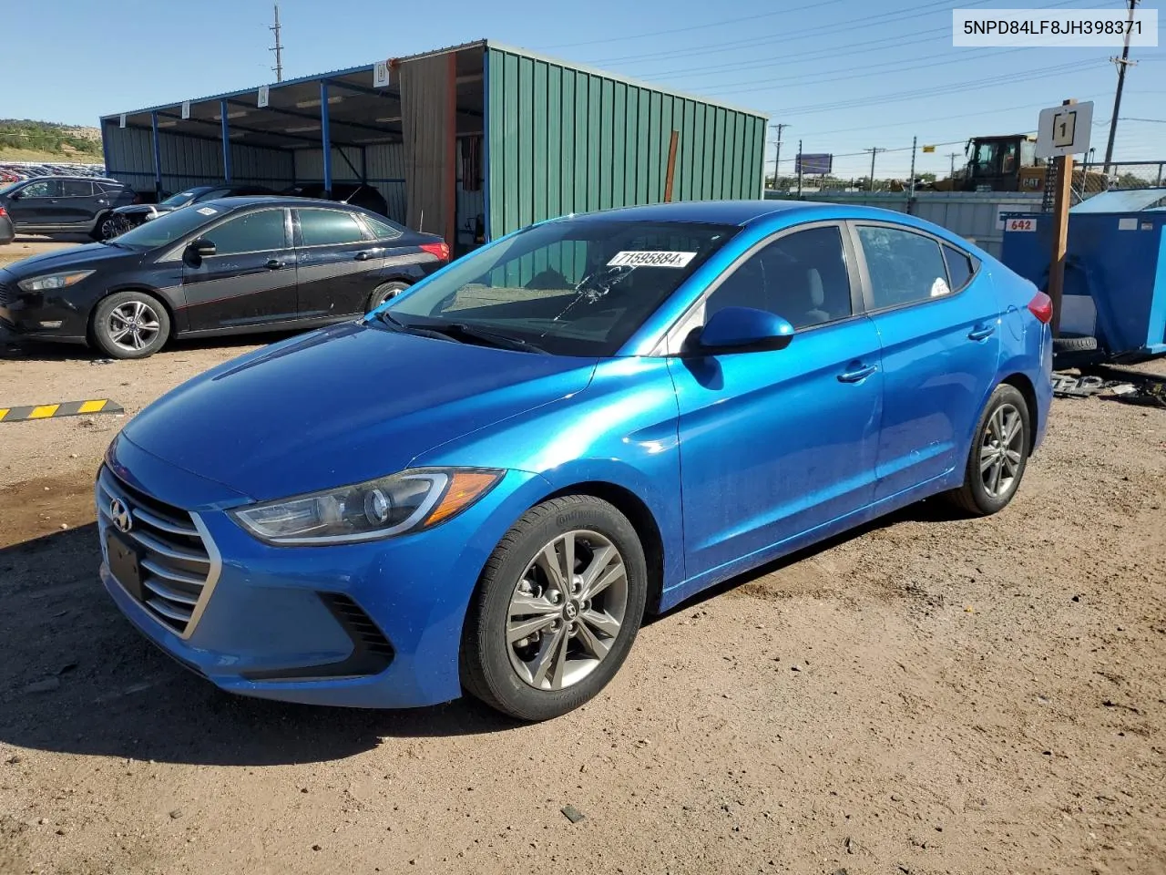 2018 Hyundai Elantra Sel VIN: 5NPD84LF8JH398371 Lot: 71595884