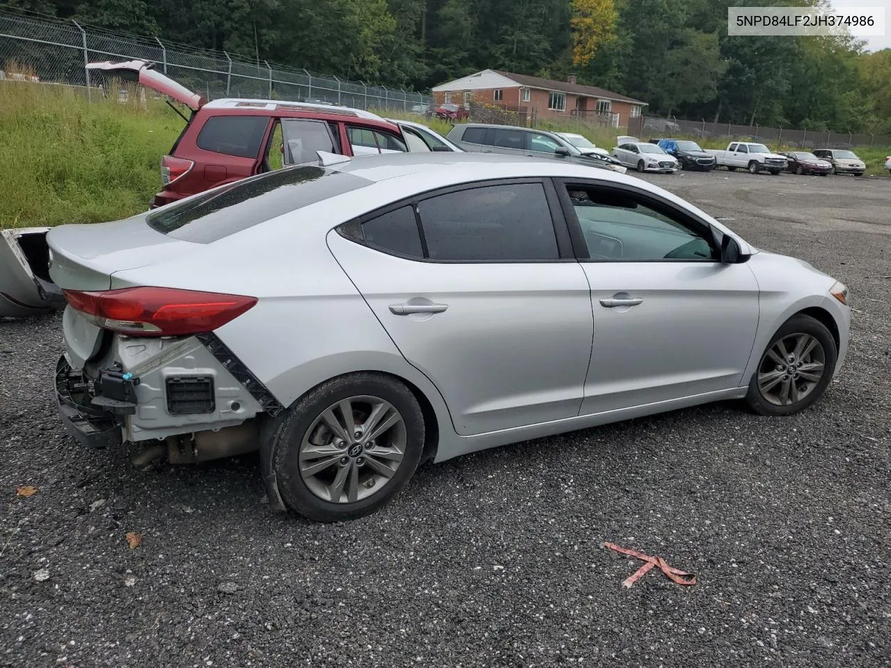 2018 Hyundai Elantra Sel VIN: 5NPD84LF2JH374986 Lot: 71609254