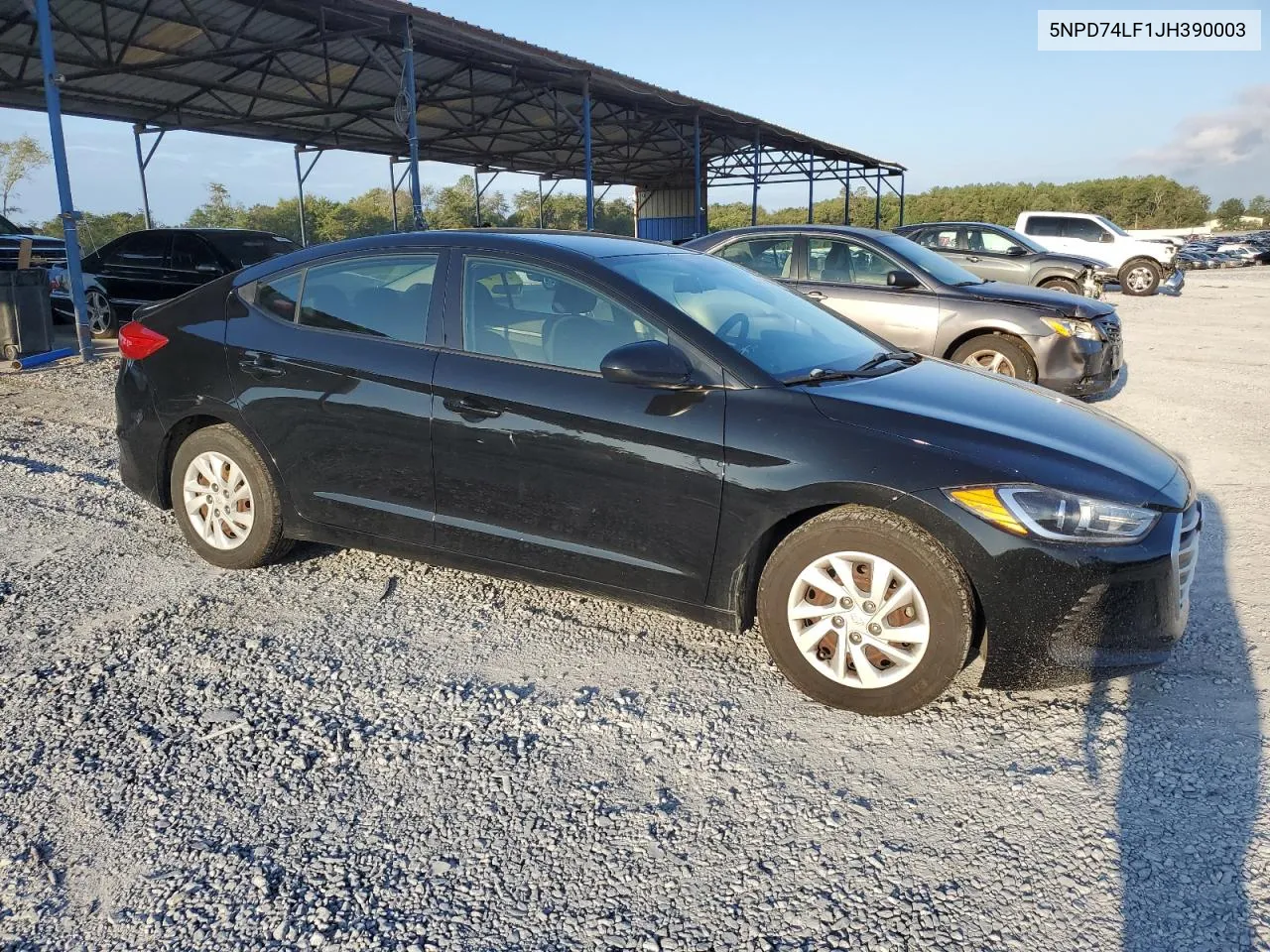 5NPD74LF1JH390003 2018 Hyundai Elantra Se