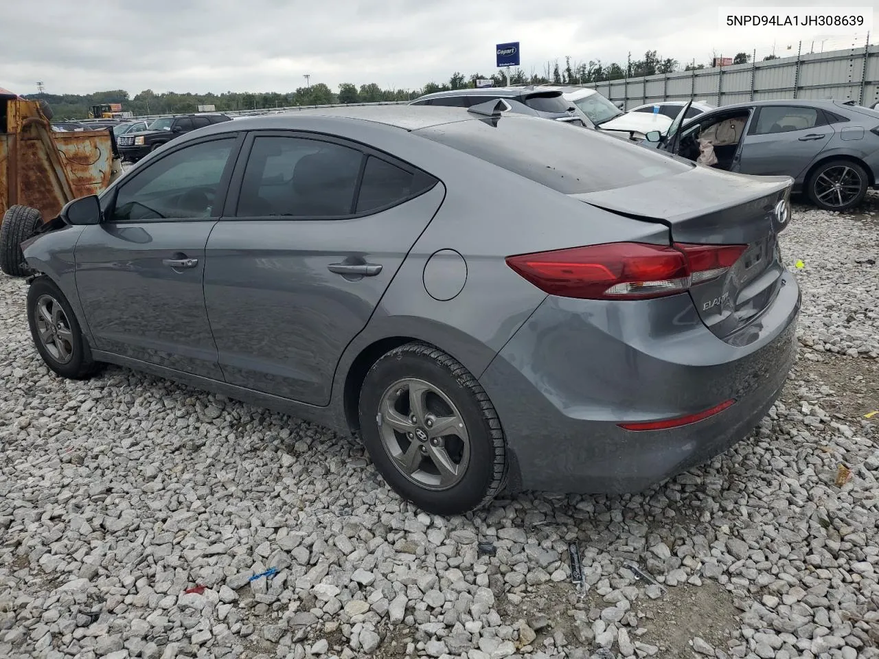 2018 Hyundai Elantra Eco VIN: 5NPD94LA1JH308639 Lot: 71658774