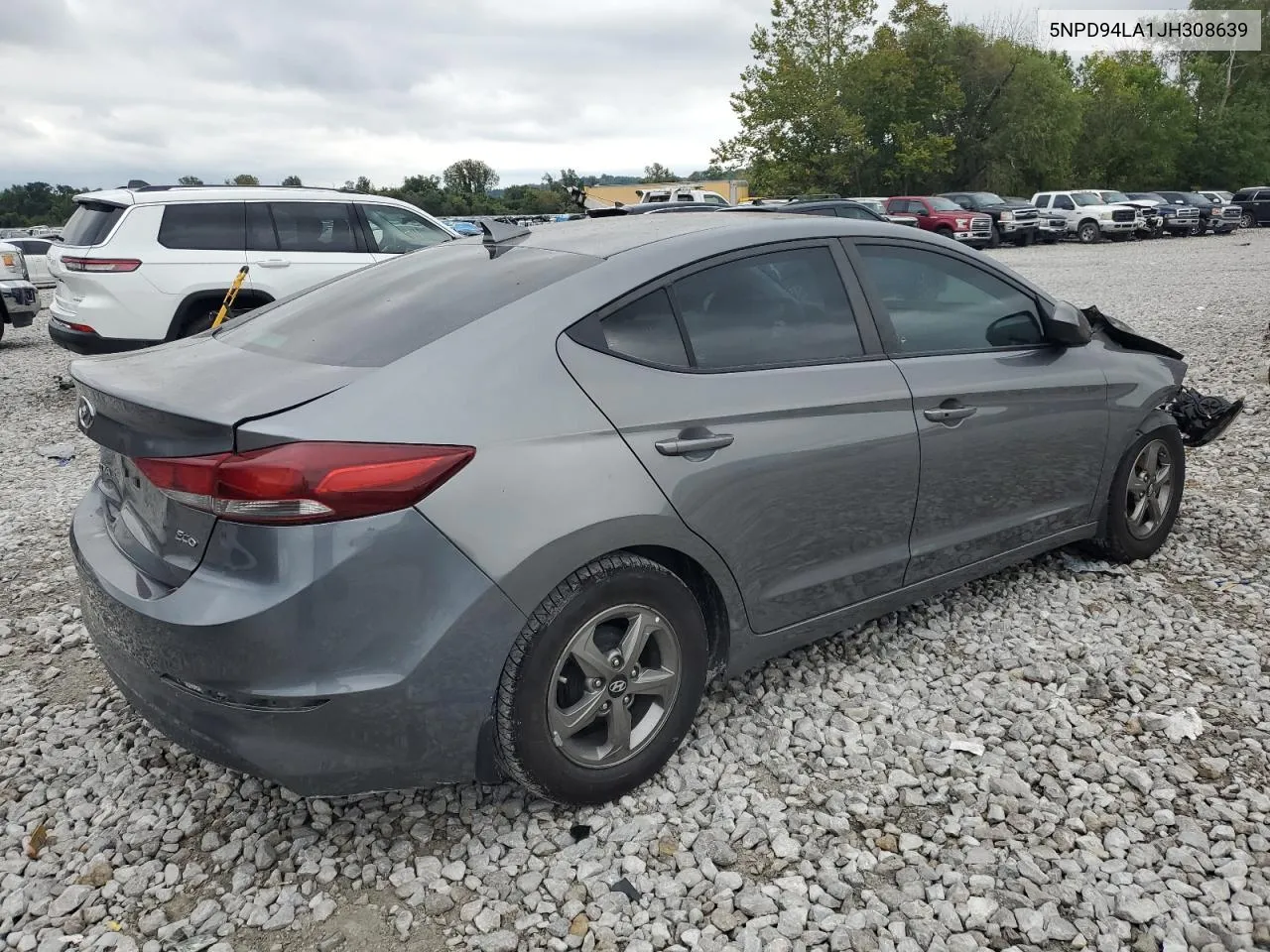 2018 Hyundai Elantra Eco VIN: 5NPD94LA1JH308639 Lot: 71658774