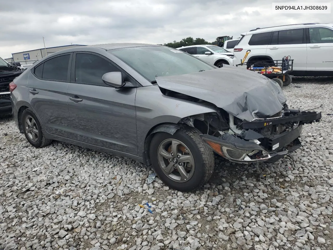 2018 Hyundai Elantra Eco VIN: 5NPD94LA1JH308639 Lot: 71658774