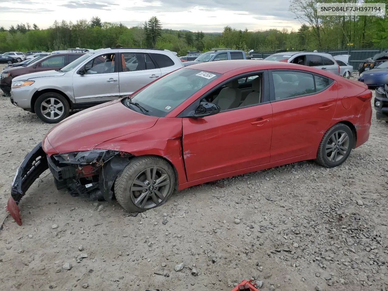 2018 Hyundai Elantra Sel VIN: 5NPD84LF7JH397194 Lot: 71778984