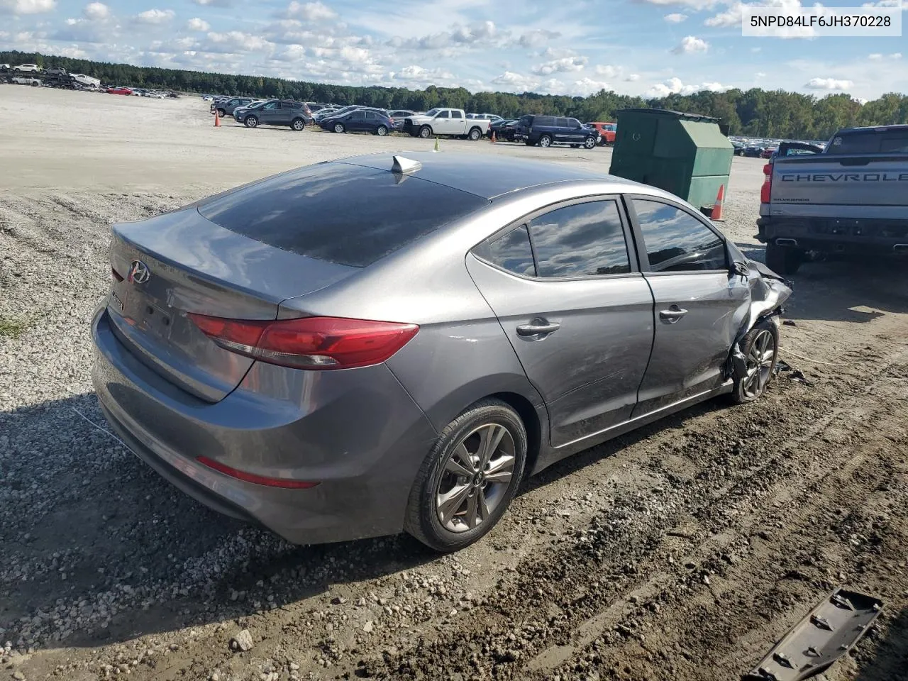 2018 Hyundai Elantra Sel VIN: 5NPD84LF6JH370228 Lot: 71815264