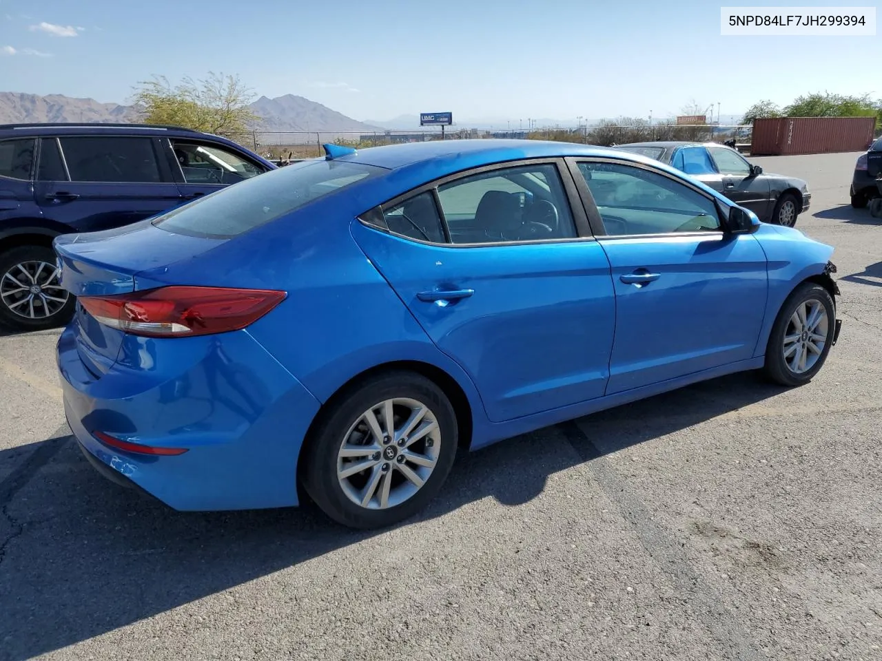 5NPD84LF7JH299394 2018 Hyundai Elantra Sel