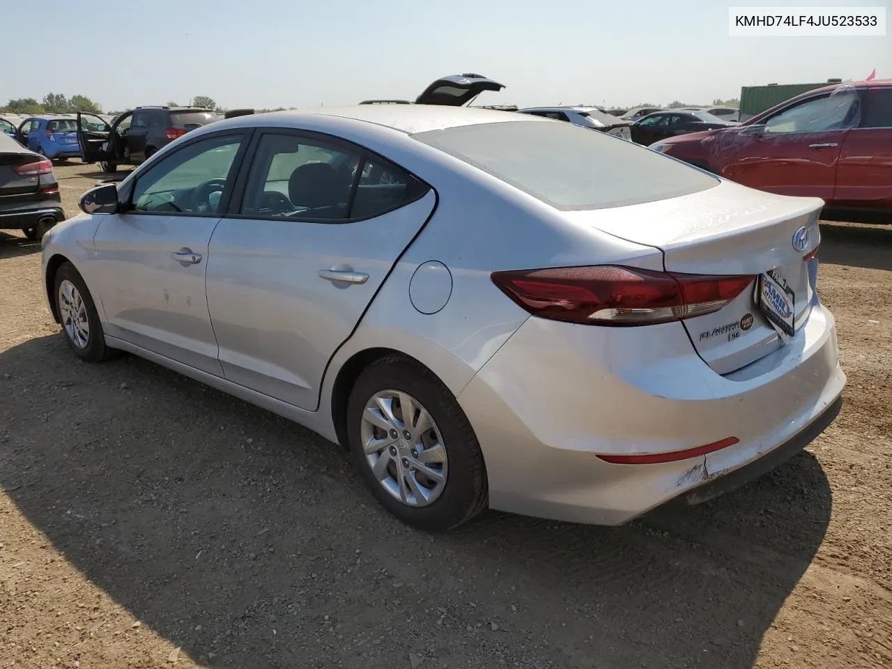 2018 Hyundai Elantra Se VIN: KMHD74LF4JU523533 Lot: 71845224