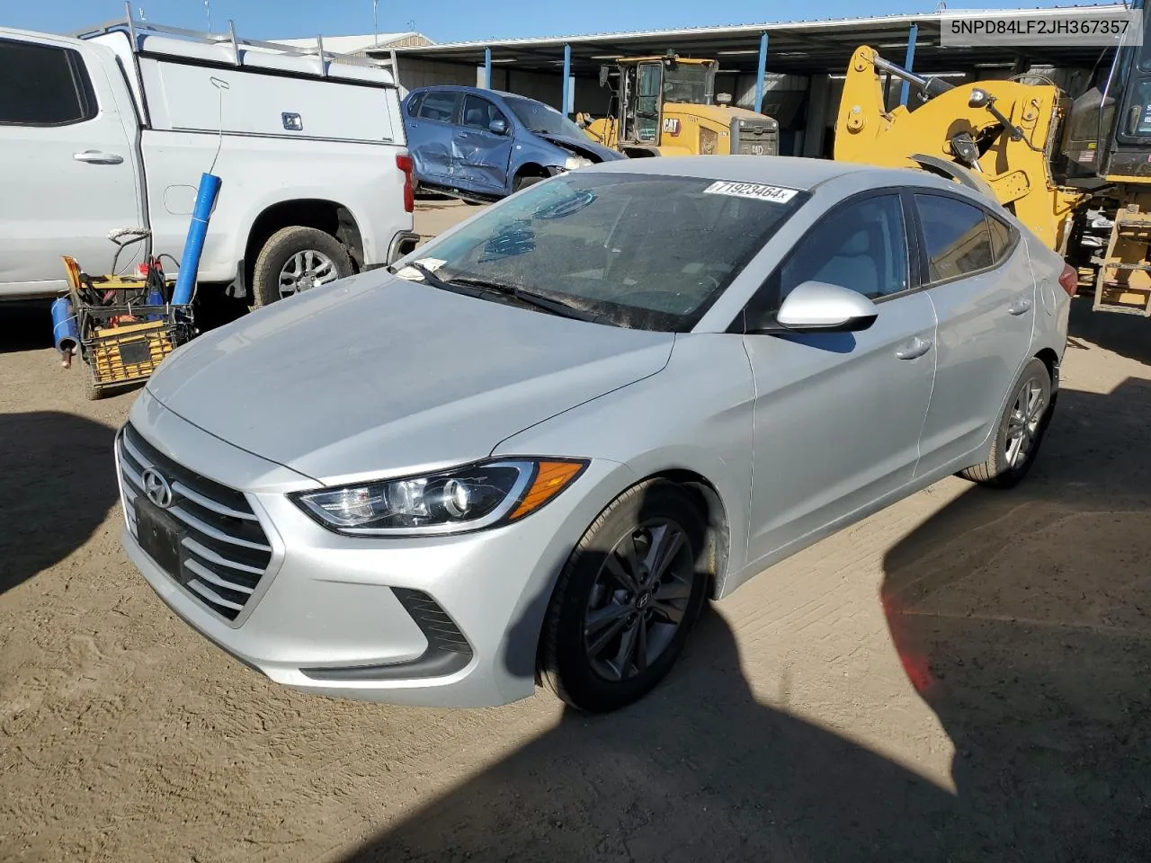 2018 Hyundai Elantra Sel VIN: 5NPD84LF2JH367357 Lot: 71923464