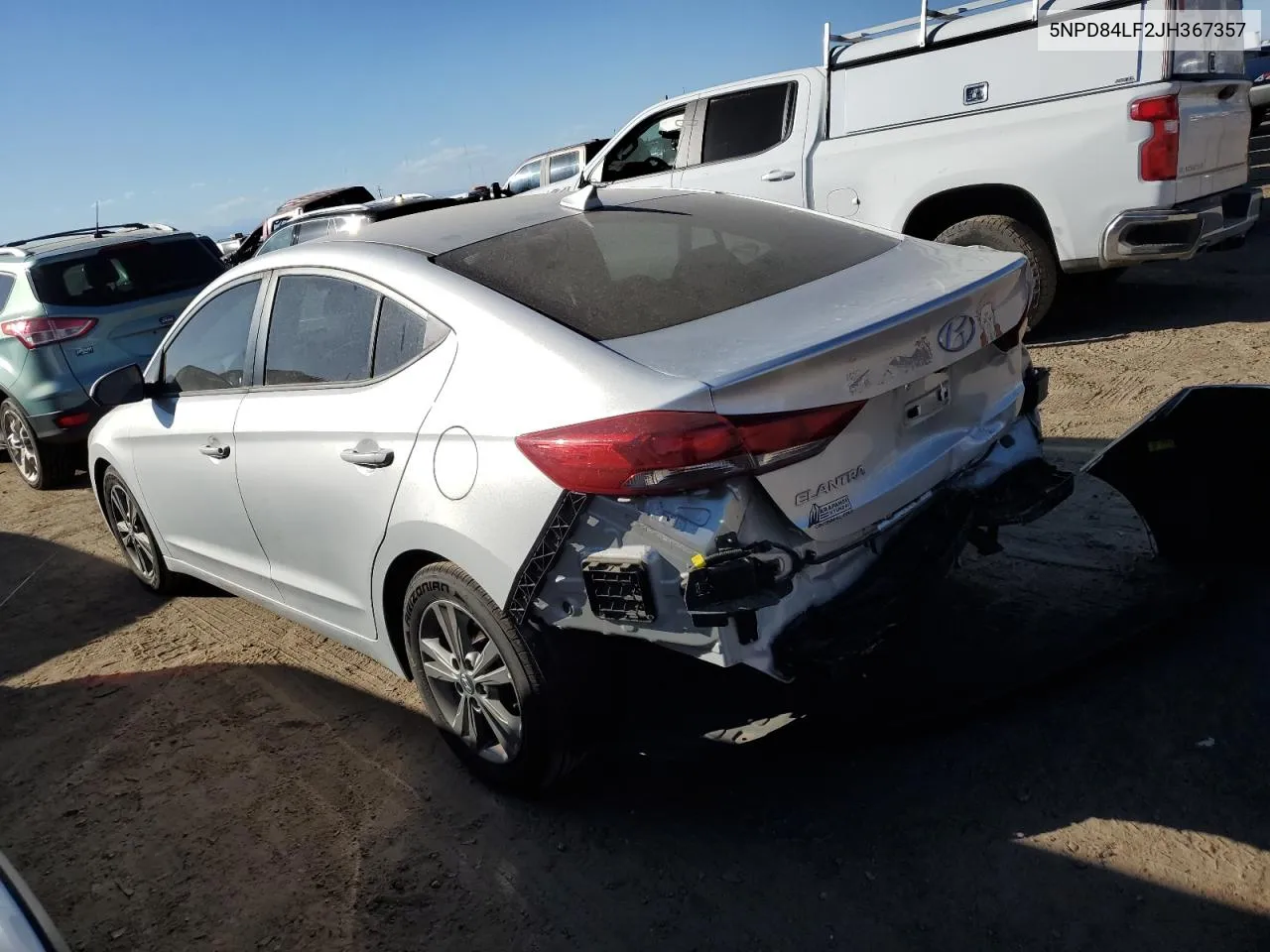 2018 Hyundai Elantra Sel VIN: 5NPD84LF2JH367357 Lot: 71923464