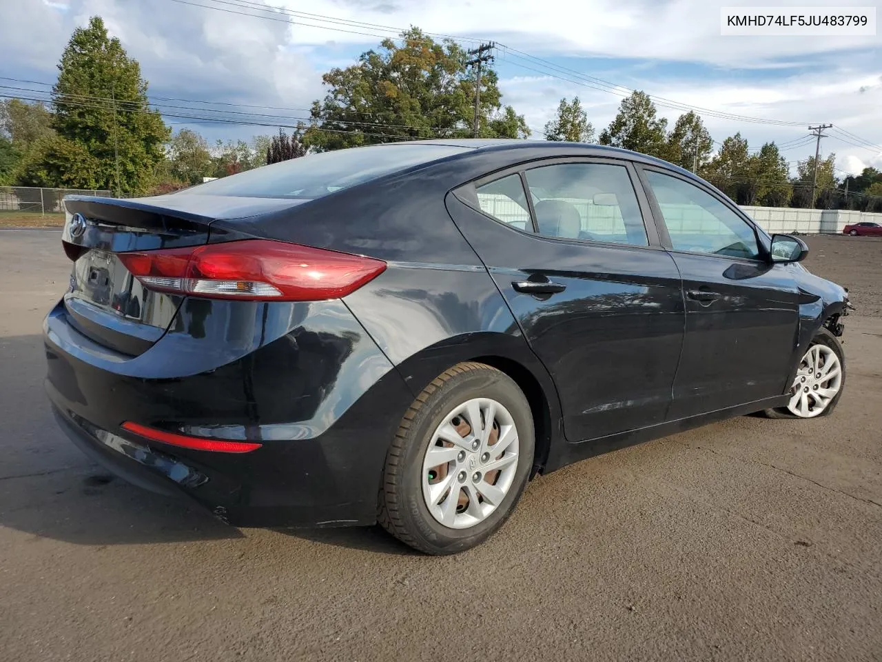 KMHD74LF5JU483799 2018 Hyundai Elantra Se