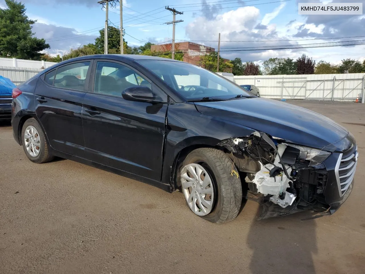 KMHD74LF5JU483799 2018 Hyundai Elantra Se