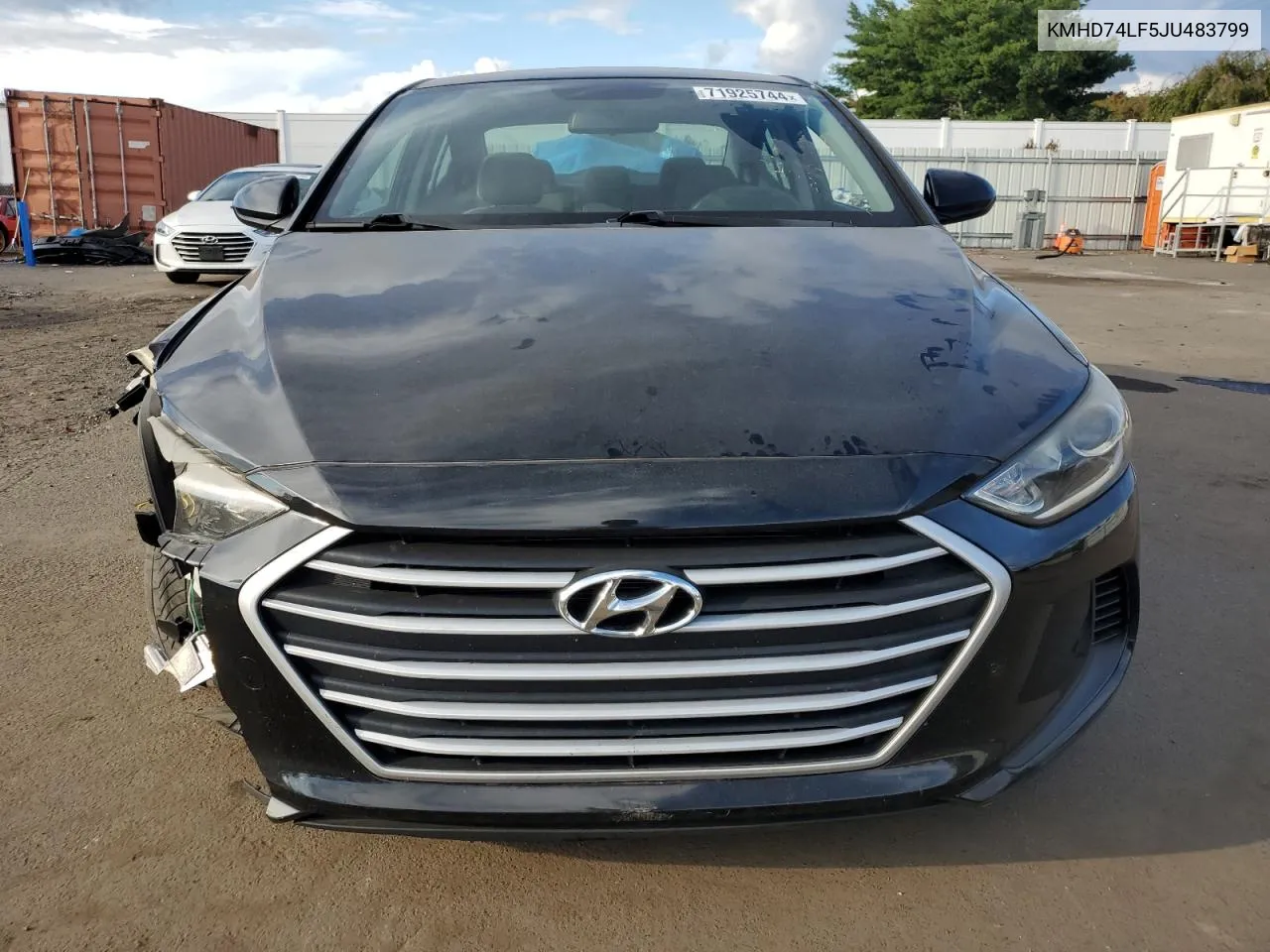 KMHD74LF5JU483799 2018 Hyundai Elantra Se