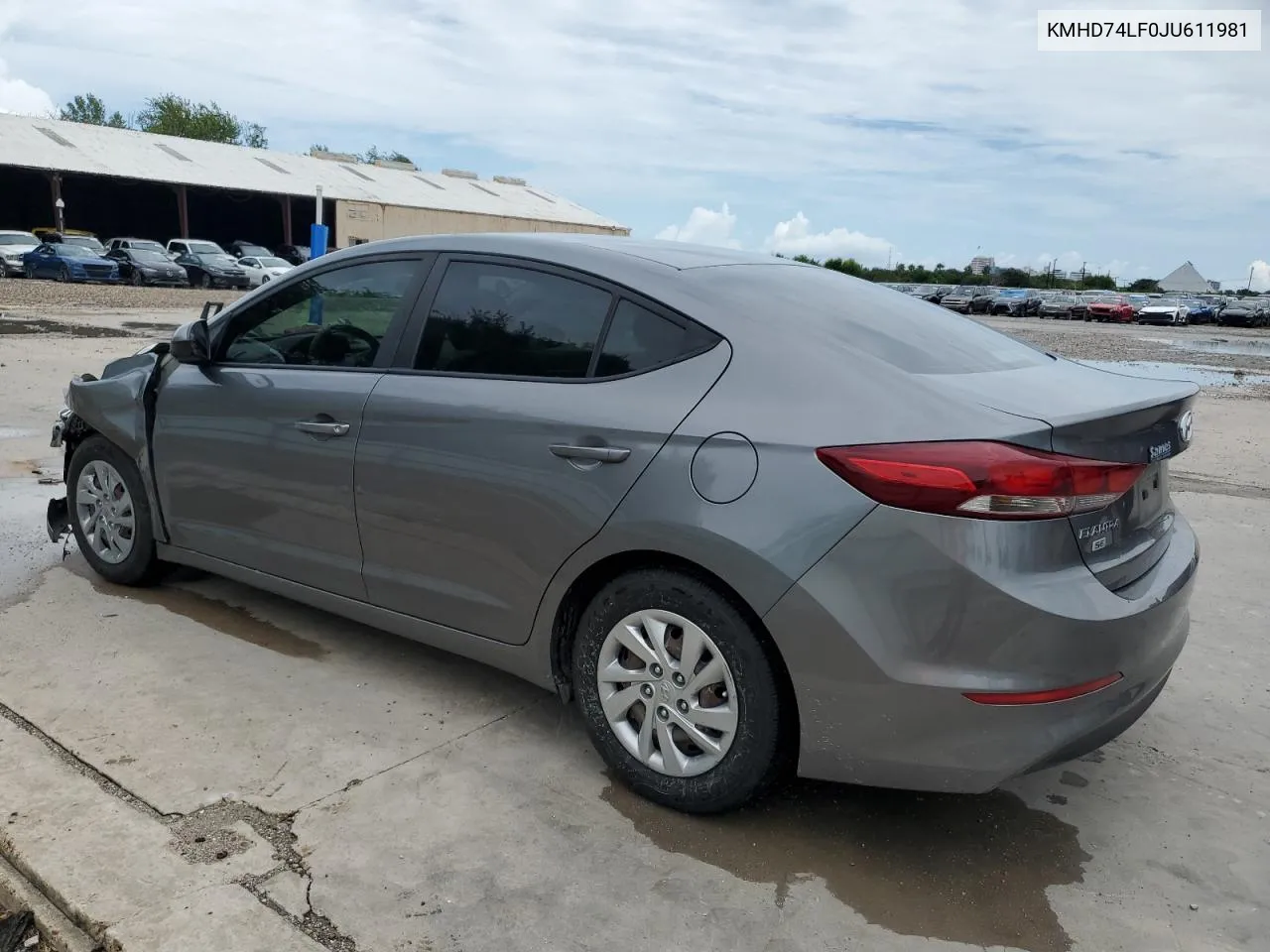 2018 Hyundai Elantra Se VIN: KMHD74LF0JU611981 Lot: 71953034