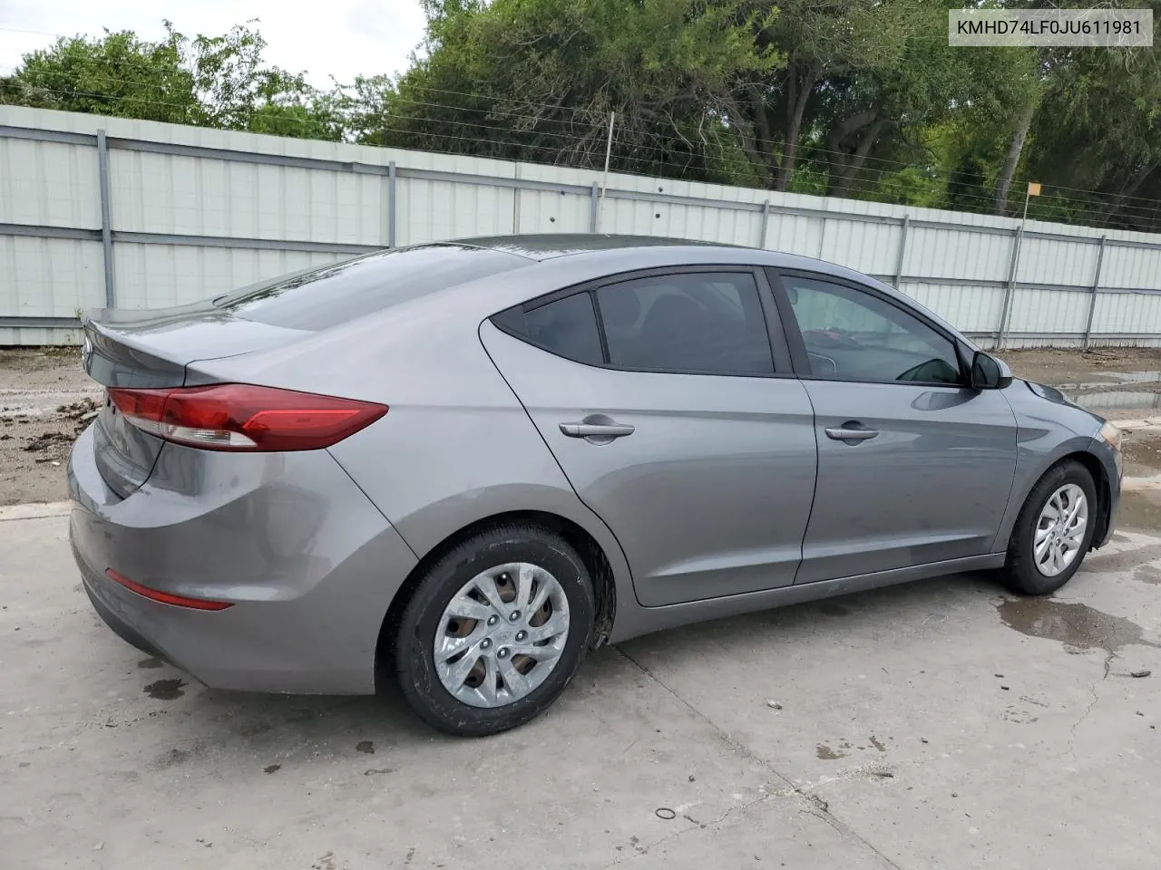 KMHD74LF0JU611981 2018 Hyundai Elantra Se