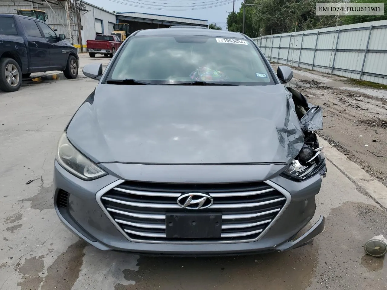 KMHD74LF0JU611981 2018 Hyundai Elantra Se