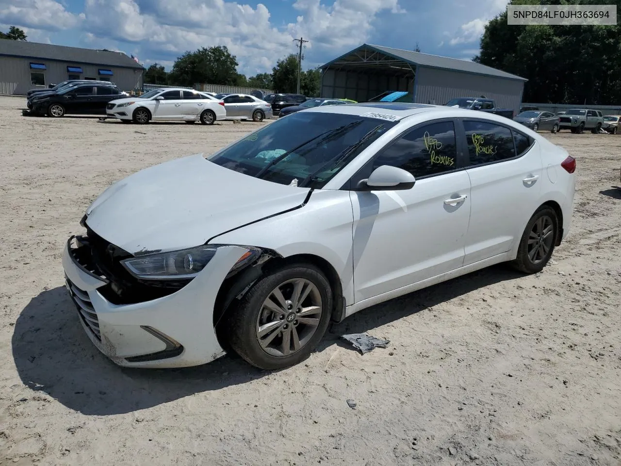 2018 Hyundai Elantra Sel VIN: 5NPD84LF0JH363694 Lot: 71954424