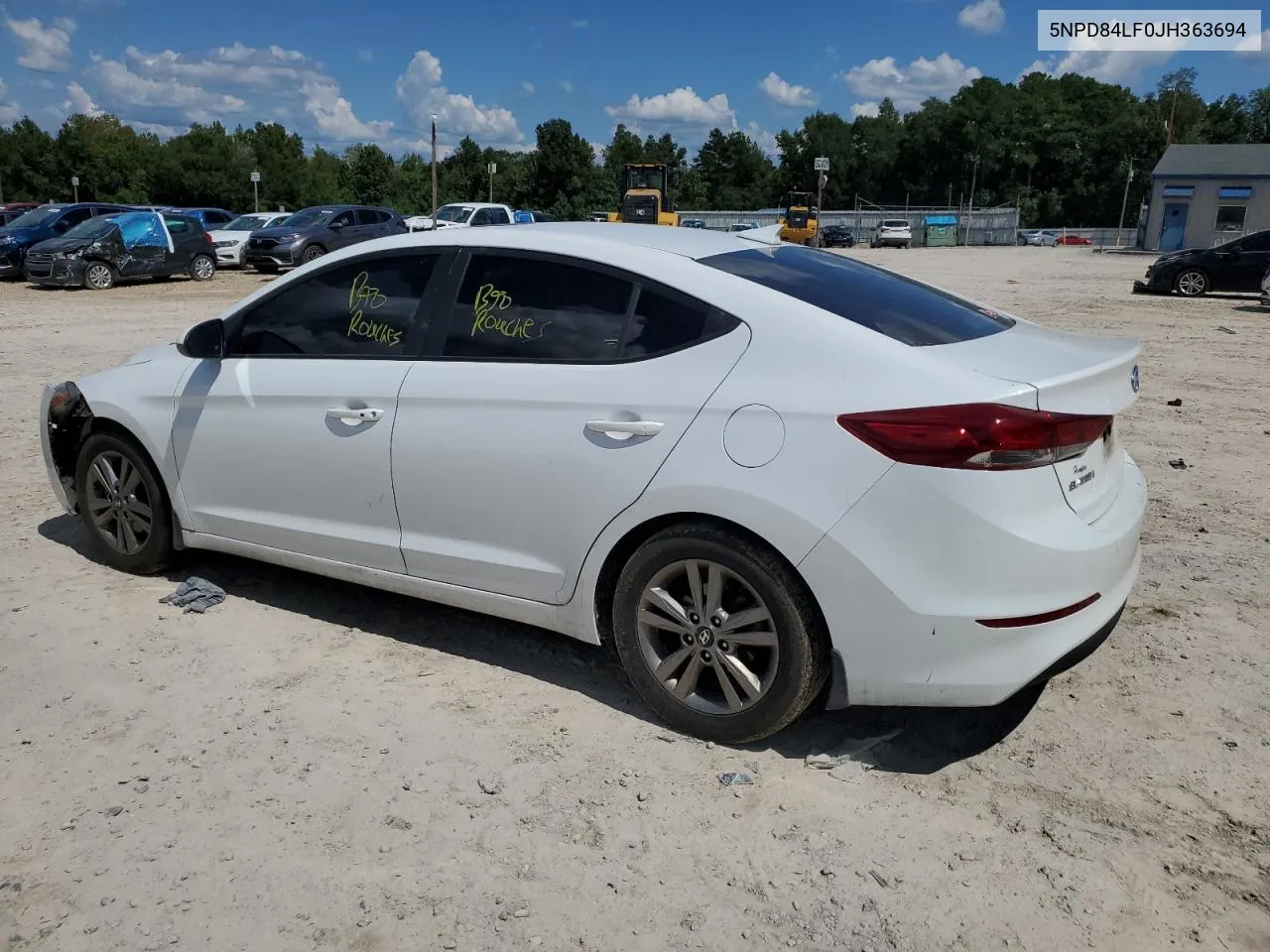 2018 Hyundai Elantra Sel VIN: 5NPD84LF0JH363694 Lot: 71954424