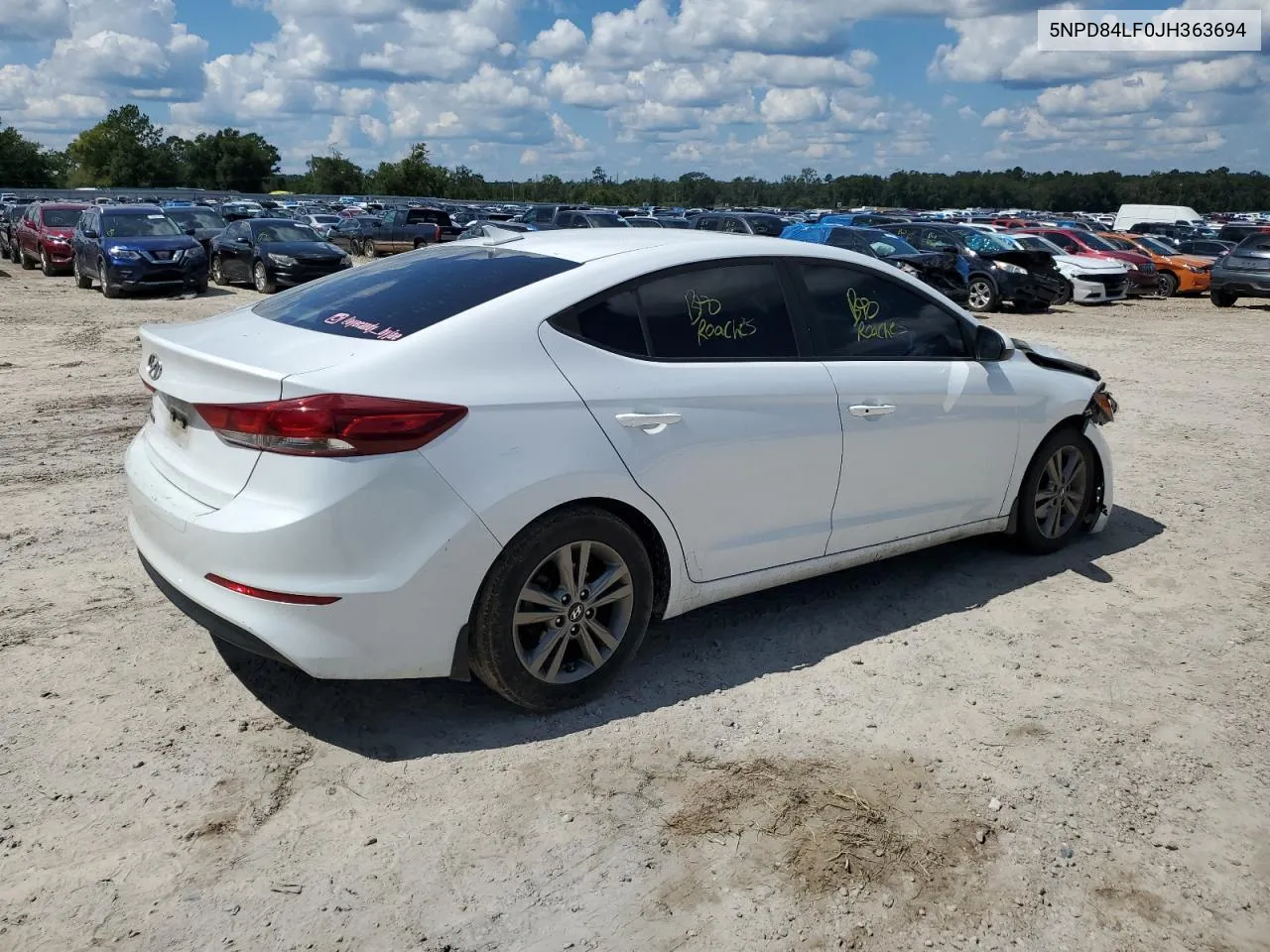 2018 Hyundai Elantra Sel VIN: 5NPD84LF0JH363694 Lot: 71954424