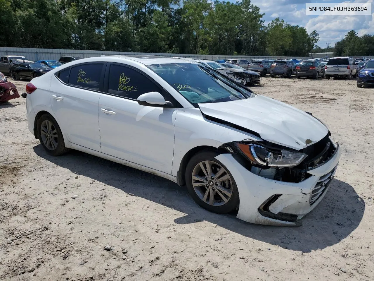 2018 Hyundai Elantra Sel VIN: 5NPD84LF0JH363694 Lot: 71954424