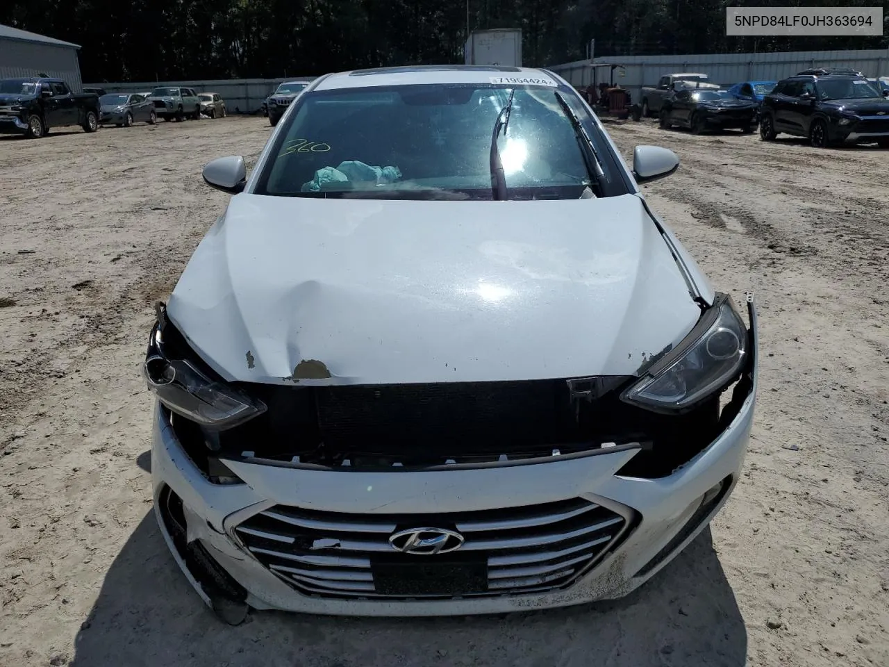 2018 Hyundai Elantra Sel VIN: 5NPD84LF0JH363694 Lot: 71954424